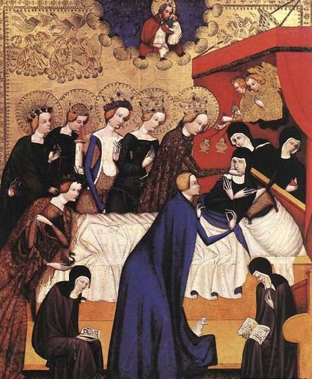 MASTER of Heiligenkreuz The Death of St. Clare Norge oil painting art